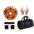 Shoppers Ordem Orange/White Football (Size-5) with Gym Duffle Bag Combo