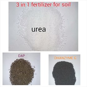 Soil fertilizers dhanzyme ,dap , urea for rapid growth of plants ,flowers  vegetables