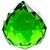 Green Imported High Quality Crystal Ball 40 mm