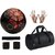 Shoppers CR7 Red/Black Football (Size-5) with Gym Duffle Bag Combo