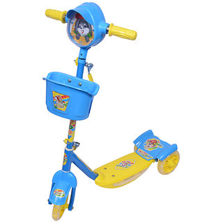 Ehomekart Blue Noddy Scooter With Lights And Music For Kids