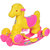 Ehomekart Pink Murphy Horse 2-in-1 Rocker cum Ride-on for Kids