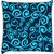 Snoogg  wave pattern seamlessly tiling seamless wave backgroundocean texture Digitally Printed Cushion Cover Pillow 18 x 18 Inch