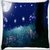 Snoogg Nite Flies Digitally Printed Cushion Cover Pillow 18 x 18 Inch