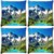 Snoogg Pack Of 3 Snow On Mountain Digitally Printed Cushion Cover Pillow 18 x 18Inch