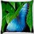 Snoogg Butterflies Wallpaper Digitally Printed Cushion Cover Pillow 18 x 18 Inch