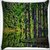 Snoogg Tall Trees On The River Side Digitally Printed Cushion Cover Pillow 18 x 18 Inch