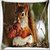 Snoogg Squaril Eating Digitally Printed Cushion Cover Pillow 18 x 18 Inch