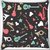 Snoogg Abstract Music Instruments Digitally Printed Cushion Cover Pillow 18 x 18 Inch