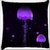 Snoogg Purple Black Octapus Digitally Printed Cushion Cover Pillow 18 x 18 Inch