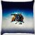 Snoogg Abstract Bee Digitally Printed Cushion Cover Pillow 18 x 18 Inch