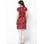 Maroon Unstitched Cotton Dress Material