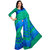 Yuvanika Multicolor Printed Bhagalpuri Silk Saree with Blouse-SD5504