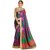 Yuvanika Multicolor Printed Bhagalpuri Silk Saree with Blouse-peecaso117