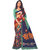 Yuvanika Multicolor Printed Bhagalpuri Silk Saree with Blouse-purple1105A