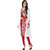 RG Designers White and Red Rayon and Model Kurti