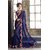 INDIAN BEAUTY. Multicolor Georgette Geometric Saree With Blouse