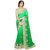 Saree Shop Green Georgette Embroidered Saree With Blouse
