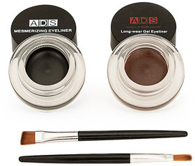 ADS Long Lasting Gel Eye liner (Smudge-Proof) Multicolor 3g Each (No of units 1)