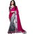 Ruchika Fashions Gray  Georgette  Embroidered Saree With Blouse