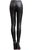 Black Skinny Fit PU leather Coated Jeggings for Women
