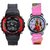 Barbie Pink Analog Watch and Seven Colors Red Watch for Kids