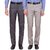 Cliths Men's Cotton Blend Formal Trouser- Pack of 2