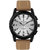 Firstrace Round Dial Brown Leather Strap Men'S Quartz Watch