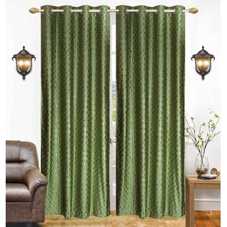                       Vaishno Home Fab Polyester Multi color  Curtain (set of 2)                                              