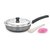 MAHAVIR 1PC NON STICK INDUCTION AND LPG COMPATIBLE FRYING PAN WITH LID