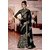 Saree Shop Black Georgette Embroidered Saree With Blouse