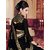 Saree Shop Black Georgette Embroidered Saree With Blouse