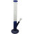 Moksha 13 Inch Tall Blue Color Cylinder Glass Water Bong, Hookah, Waterpipe