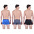 Pack of 3 Dollar Bigboss Men's Premium Multi Colour Mini Trunk