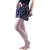 Vixenwrap Black Floral Print Shorts