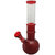 Moksha 10 Inch Tall Red Color Single Bulb Glass Water Bong, Hookah, Waterpipe