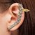 Spargz Gold Plated Flowers Ear Cuffs Earrings (Left) For Women AIER 873