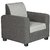 Gioteak Kimwel 5 seater sofa set -Grey color