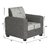 Gioteak Kimwel 5 seater sofa set -Grey color