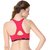 Glus (834) Perfect Workout Sports Bra with Moulded Cupline, Color- Red