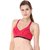 Glus (834) Perfect Workout Sports Bra with Moulded Cupline, Color- Red