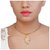 Kriaa by JewelMaze Gold Plated White Alloy Necklace Set For Women