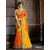 Ruchika Fashion Yellow Orange Georgette Saree