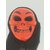 Red Devil Horror Mask Smiling Teeth With Black Hood