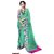 RK FASHIONS Green Georgette Party Wear Printed Saree With Unstitched Blouse - RK228032