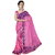 RK FASHIONS Pink Georgette Party Wear Printed Saree With Unstitched Blouse - RK235212