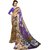 RK FASHIONS Brown Faux Georgette Party Wear Printed Saree With Unstitched Blouse - RK215042