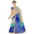 RK FASHIONS Blue Georgette Party Wear Printed Saree With Unstitched Blouse - RK236852