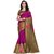 RK FASHIONS Magenta Cotton Silk Party Wear Printed Saree With Unstitched Blouse - RK215912