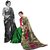 RK FASHIONS Green Georgette Party Wear Printed Saree With Unstitched Blouse - RK228152